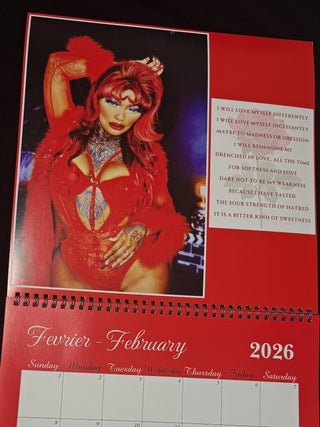 MARLEY BLOODROSE 2026 CALENDAR