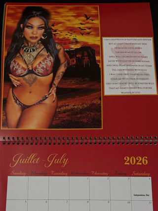 MARLEY BLOODROSE 2026 CALENDAR